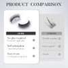 Mintiml Self Adhesive Eyelashes,2025 New Reusable False Eyelashes Manga Lashes