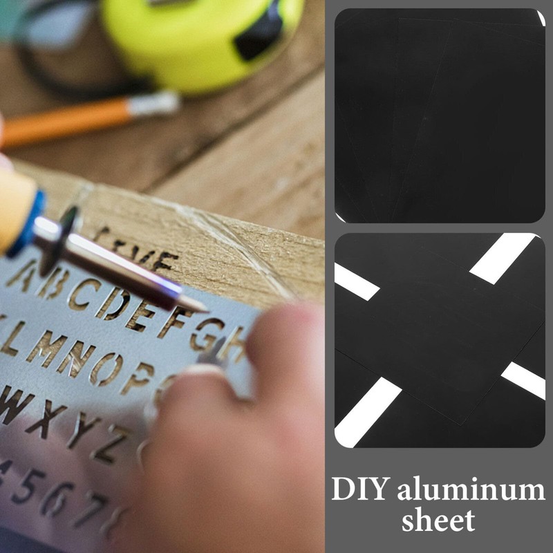 iplusmile Aluminum Plate Sign 5pcs Aluminum Sheet for Diy Craft