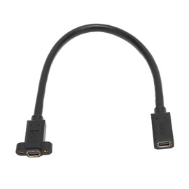 Mini DP to Mini DP Adapter Small Portable 8K Mini DP to Mini DP Test Extension Cable for Computer with Fixing Screw Holes