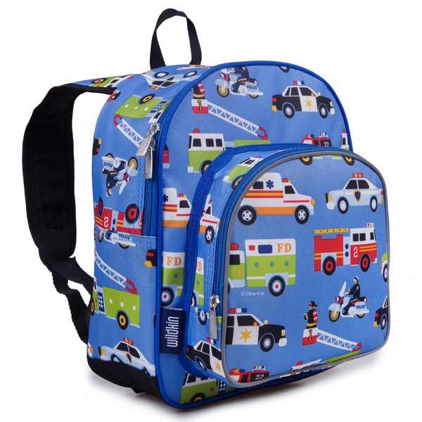 Wildkin 12 Inch Kids Backpack for Toddlers, Boys & Girls, 600 Denier Polyester Backpack for Kids, Ideal Size for School & Travel Backpacks, Mom's Choice Award Winner, BPA-free (Heroes)