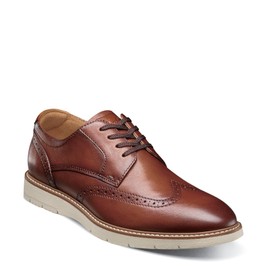 Florsheim Vibe Wingtip Oxford Men's Oxford, 10.5 D(M) US, Cognac