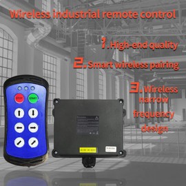 A600 Wireless Crane Remote Control Electric Chain Hoist 6 Button Truck Tailgate Switch 12v Transmitter and Receiver