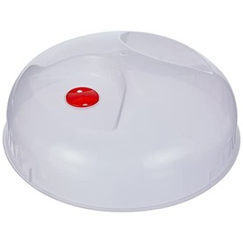 Heidrun Mikrowellen-Abdeckhaube, Ø 30 cm Höhe 10 cm, Kunststoff, transparent, 30 x 30 x 10 cm