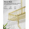 YASONIC Shower Caddy Over Shower Head Never Rust Aluminum Large