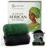 ADETON Esponja de Red Exfoliante Africana, Auténtica, de Propiedad Negra,
