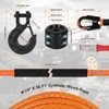 Aomifunny Synthetic Winch Rope,1/4" x 50 ft 10000Lbs Winch Rope