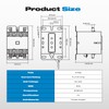 AC Contactor, Malictele 3 Pole 40 Amp Contactor 24v Coil