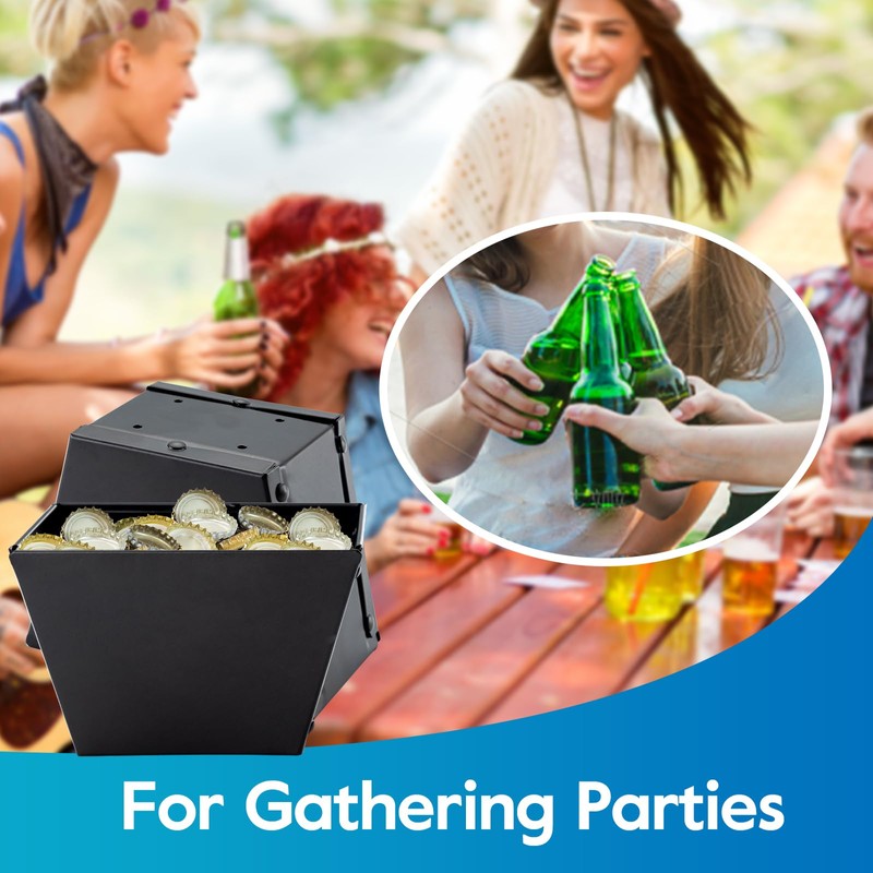 HOME MASTER HARDWARE Black Beer Bottle Cap Catcher, Wall Mounted