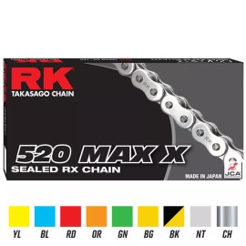 RK Chain MAX-X RX-Ring 520 Chain MAXX 120 links Orange