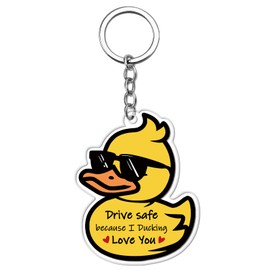 VIESUJI Drive Safe Keychain for Him Boyfriend Husband I Love You Gifts for Him Her Gift for Boyfriend Christmas Gifts Birthday Anniversary Sweet Day Valentines Day