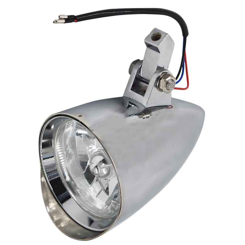 RainMan S Headlights Motorcycle Visor Chrome Head Light Lamp Replacement