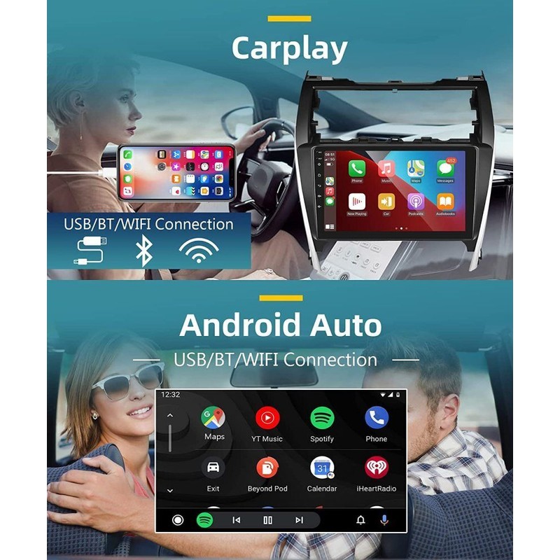 Camecho For Toyota Camry 2012-2014 10.1" Car Radio Stereo Android