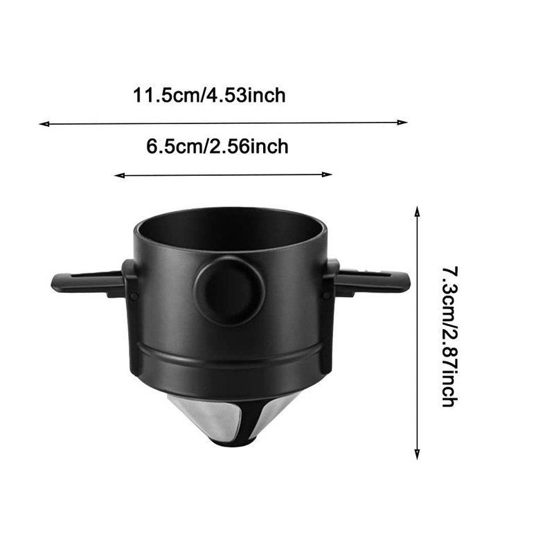 Coffee Filter, Permanent Pour Over Coffee Dripper Paperless Drip Cup,