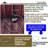 CAMPINGMOON 3 Outlet Camping Stove Adapter, Inlet: 16oz/1Lb Small Propane
