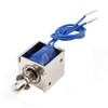uxcell 2A Push Pull Type Open Frame Solenoid Electromagnet, 10