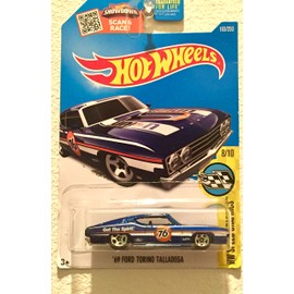hot wheels blue 69 ford torino talladega hw speed graphics 183/250