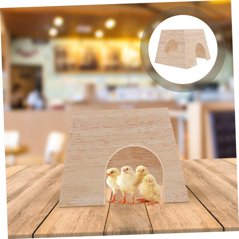 SUPVOX Chicken Wooden for Small Pets Cozy Hamster Hideout Design