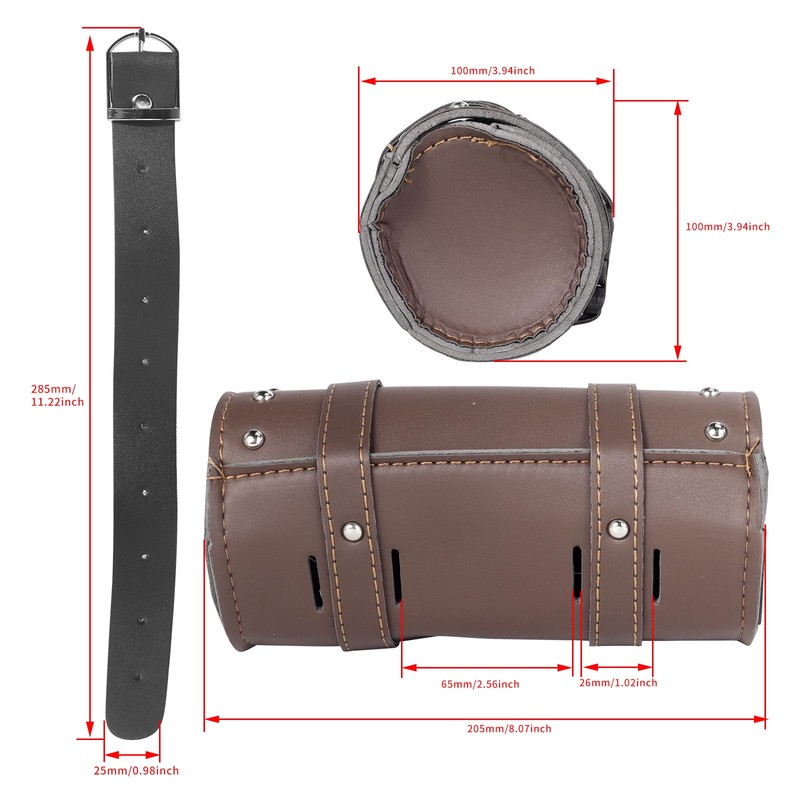 GUDITEM Motorcycle Cruiser Tool Bag Fork Front Fork Bag Waterproof