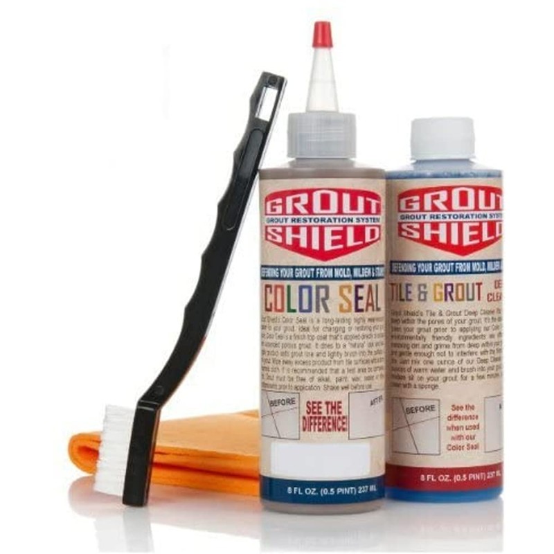 Grout Shield Grout Restoration System- Repair Cracks Clean Match Change