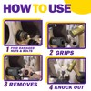 5PCS Bolt Extractor Kit Heavy Duty, 1/2" Drive Impact Lug