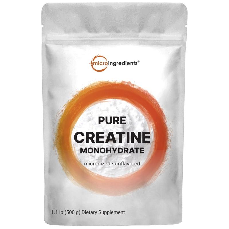 Micro Ingredients Micronized Creatine Monohydrate Powder - Unflavored:_1 KG