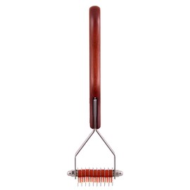 Dezynadog Ultra Dematting Coat Rake - Deshedding Brush for Dogs - Undercoat Rake for Deshedding & Detangling - Hair Stripping - Suitable for Various Coat Types, 10 Tooth
