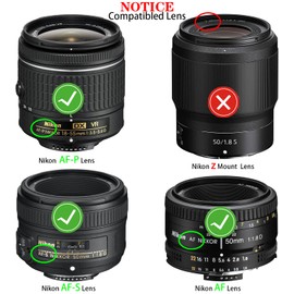 [4Pack] Rear Lens Cap Cover Compatible for Nikon AF AF-S SLR DSLR cameras Lens,HUIPUXIANG Nikon D5100 D7500 D7000 D850 D810 D800 D750 D350 D3500 D3400 D3300 D3200 D3100 D5600 D5500 D5300 D90 D80 D70
