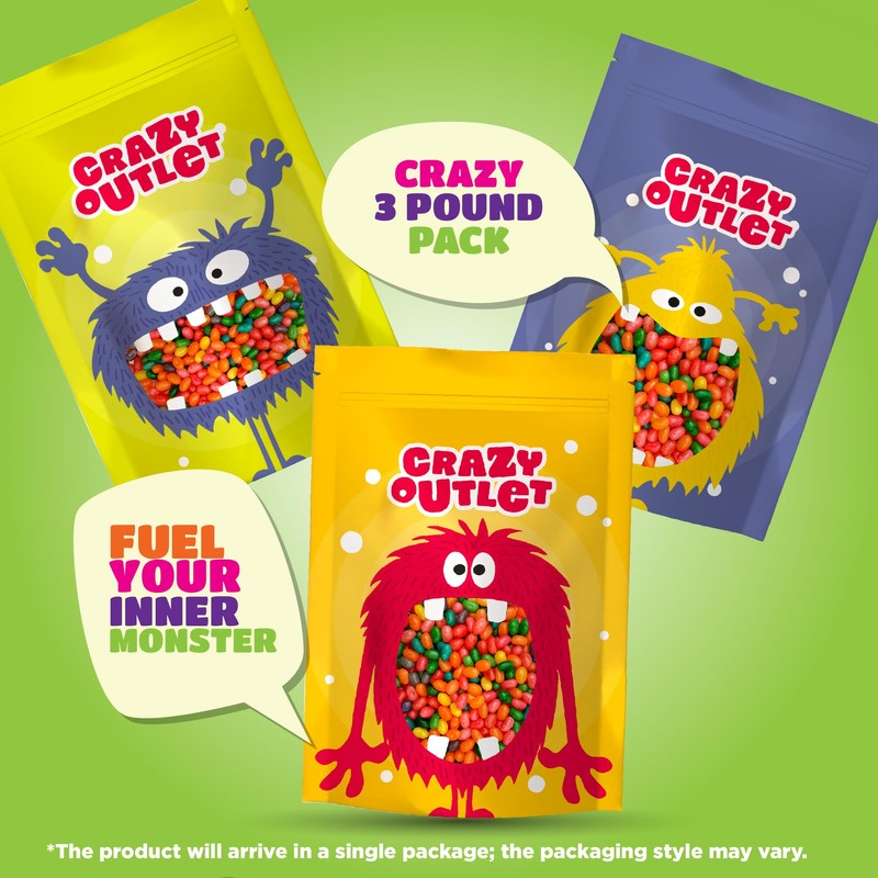 Jelly Beans - 3 Pound Bulk Pack - Speckled Candy