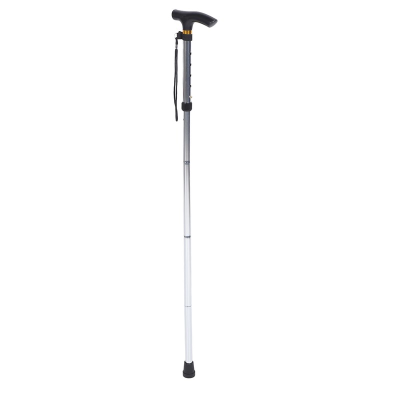 Telescopic Walking Stick Thicken Lightweight Aluminium Alloy Foldable Adjustable Hiking