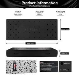 CyeeLife 52 Dart Stand for Steel Darts and Soft Darts with Dual Dart Stand and Dart Case