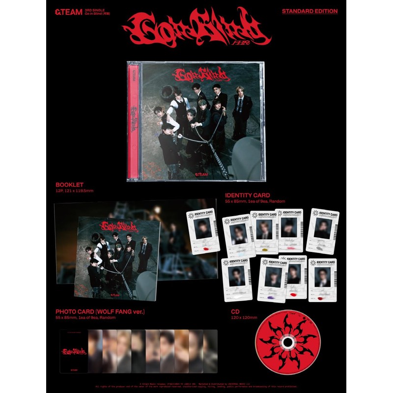 &TEAM - 3rd Single Album [Go in Blind] STANDARD EDITION