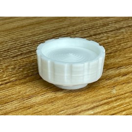 White Left Knob Replacement for Hermes 3000 Portable Typewriters