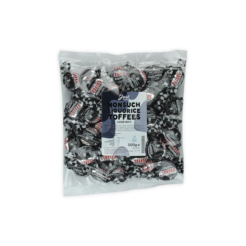 Just Treats Nonsuch Liquorice Toffees (500g Share Bag)