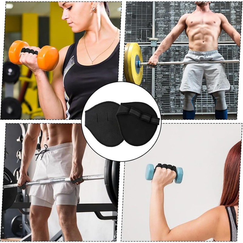 DWFEYOI Grip Aids Weight Training, Grip Pads for Pull-Ups, for