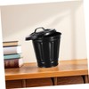 jojofuny 2pcs Small Desktop Garbage Can with Lid Cute Multifunctional