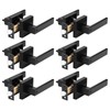 Probrico 6 Pack Square Privacy Door Levers Black Privacy Door