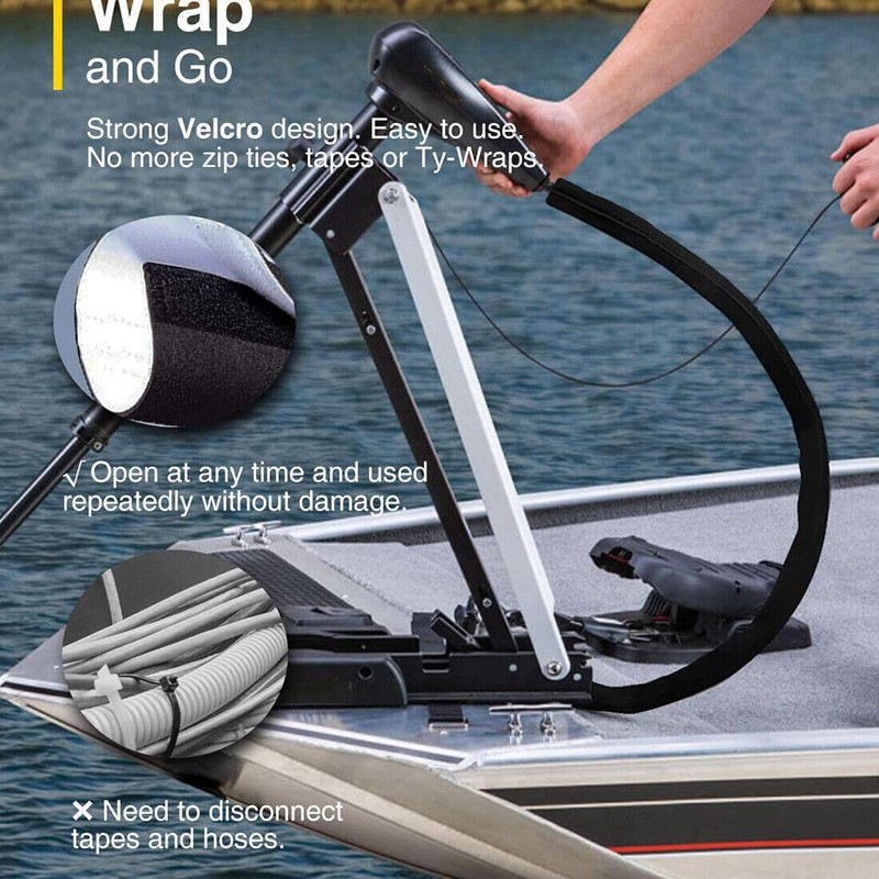 Trolling Motor Cable Sleeve,Trolling Motor Cable Organizer Sleeve, 60" L