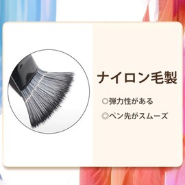 CHENLONB Paint Brushes Art Supplies Brushes Nylon Paint Brushes Flat Round Fan Watercolor Acrylic Oil Painting Multi-Purpose Paint Brushes Set of 10 with Storage Box (White)