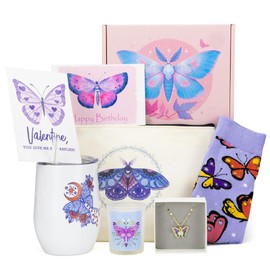 XUARU Butterfly Gift Set for Women, Butterfly Lovers,Beautiful Gift for Daughter's Birthday, Wedding, Anniversary or Graduation