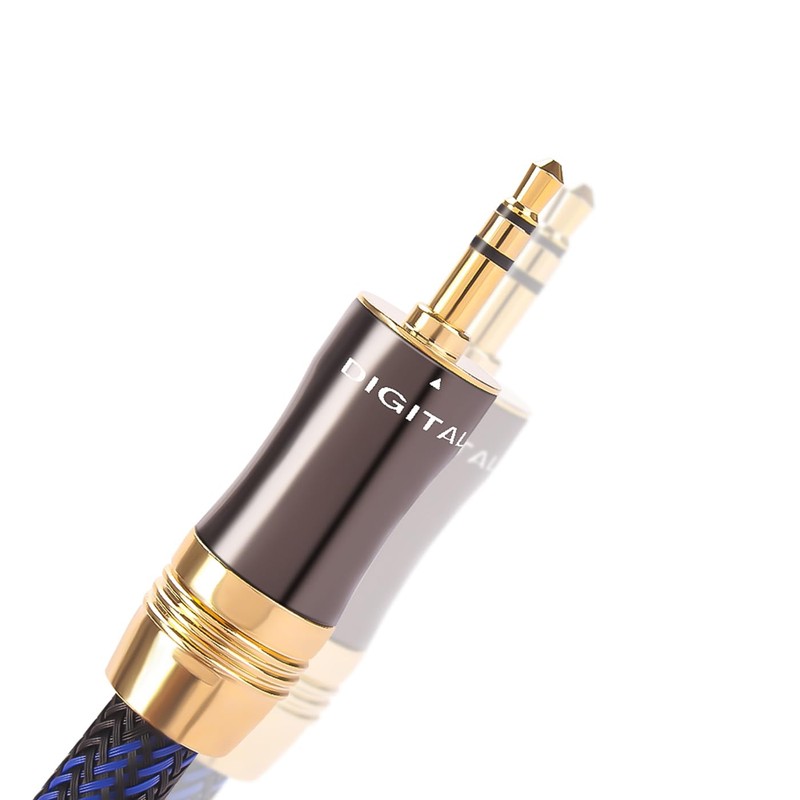 KUYIOHIFI HiFi Dual Shielded (OD 8.0mm) 3.5mm AUX to 2