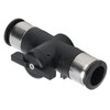 Push To Connect Straight Union Ball Valve Quick Release Pneumatic