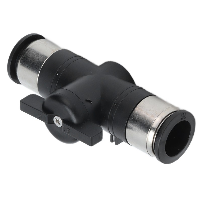 Push To Connect Straight Union Ball Valve Quick Release Pneumatic