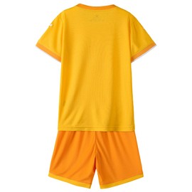 Kelme Soccer Uniform, Boys, Soccer Wear, Kids, Top and Bottom Set, T-shirt & Pants, Soccer Futsal Wear, yellow