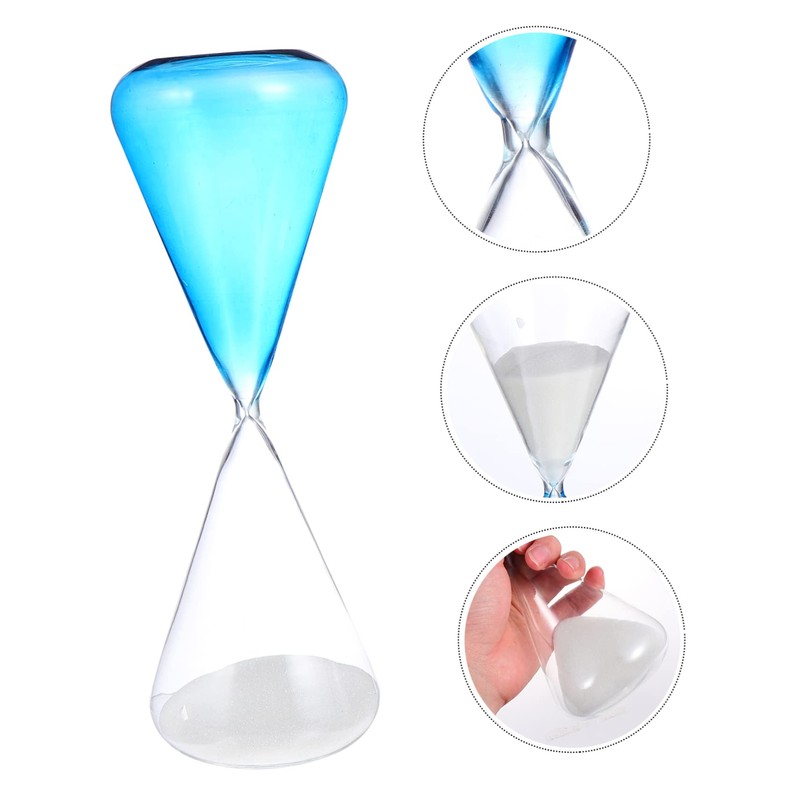 Ciieeo 10 Transparent Glass Timer Desktop Sandglass for Home Decor