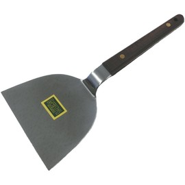 Kanda Kan 065005 Stainless Steel 4.1 inches (105 mm), Made in Japan, Tsubamesanjo Co-Pattern, Spatula, Okonomiyaki, Teppanyaki, Wooden Handle