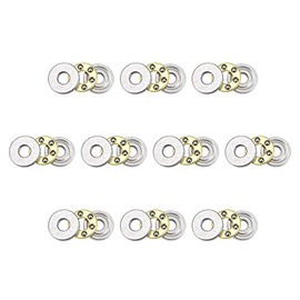 uxcell F2-6M Thrust Ball Bearings 2mm x 6mm x 3mm Chrome Steel Single Direction 10pcs