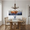 Conipit Longhorn Cattle Wall Art Bluebonnet Pictures Western Canvas Art,