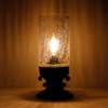 ANLONGLU Small Crackled Glass Table Lamp Mini Candle Desk Night