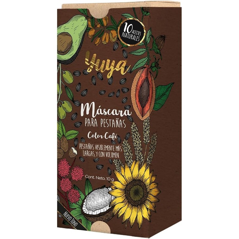 Mascara de pestañas 10 aceites naturales yuya - 10g c/u
