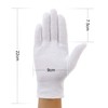 Incutex 3 pairs of white cotton gloves moisturising, cloth gloves